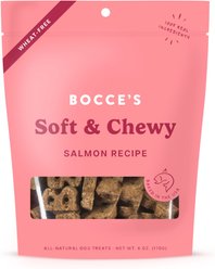 Bocce's Bakery Soft & Chewy Salmon Recipe Dog Treats, 6-oz bag