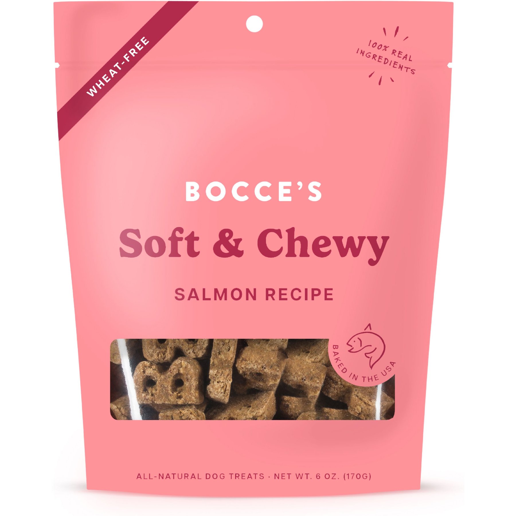 Bocce's Bakery Soft & Chewy Salmon Recipe Dog Treats