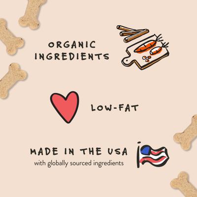 Show full view: Bocce's Bakery Spiced Cake Biscuits Crunchy Dog Treats, 12-oz bag slide 4 of 9