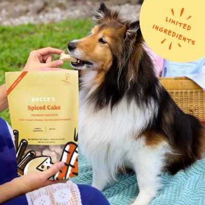 Show full view: Bocce's Bakery Spiced Cake Biscuits Crunchy Dog Treats, 12-oz bag slide 6 of 9