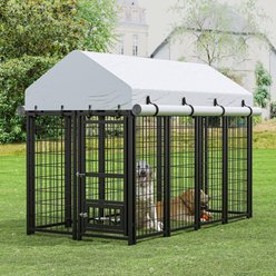 BOINN Outdoor Chew-Resistant hard-sided Dog Kennel, Black, 8 x 4 x 6-ft slide 1 of 7
