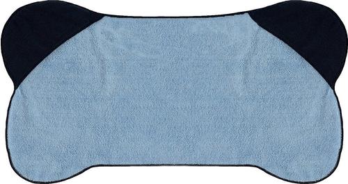 Show full view: Bone Dry Bone Shaped Microfiber Bath Towel with Pockets, Blue slide 2 of 4
