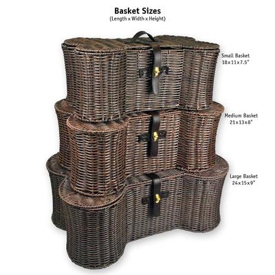 Bone Dry Bone-Shaped Wicker Storage Basket