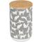 Show in main carousel: Bone Dry Ceramic Meow Cat Treat Canister, Gray slide 1 of 8
