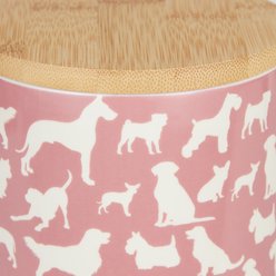 Bone Dry Ceramic Show Dog Treat Canister, Rose slide 2 of 7