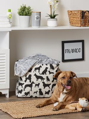 Show full view: Bone Dry Dog Show Rectangular Polyester Dog & Cat Collapsible Storage Bin, Large slide 6 of 7