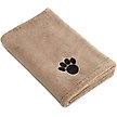 Show in main carousel: Bone Dry Embroidered Paw Dog & Cat Towel, Taupe slide 1 of 5