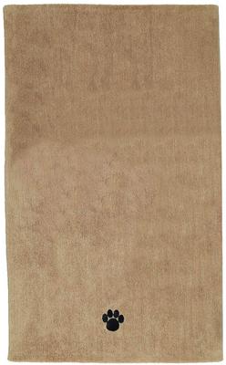 Show full view: Bone Dry Embroidered Paw Dog & Cat Towel, Taupe slide 3 of 5