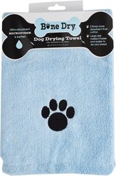 Bone Dry Embroidered Paw Print Microfiber Bath Towel, Blue slide 2 of 6