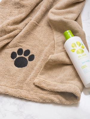 Show full view: Bone Dry Embroidered Paw Print Microfiber Bath Towel, Taupe slide 2 of 6