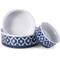 Show in main carousel: Bone Dry Lattice Non-Skid Ceramic Dog & Cat Bowl, 1.5-cup, Nautical Blue slide 6 of 11