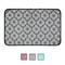 Show in main carousel: Bone Dry Lattice Paw Print Dog & Cat Food Mat, Gray, Small slide 1 of 5