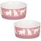 Show in main carousel: Bone Dry Meow Set Cat Bowl, Rose, Small slide 1 of 9