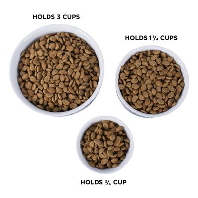 Show full view: Bone Dry Non-Skid White Marble Ceramic Dog & Cat Bowl Set, 3-cup, 2 count slide 6 of 11