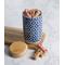 Show in main carousel: Bone Dry Paw Lattice Print Ceramic Dog & Cat Treat Canister, Nautical Blue slide 2 of 6