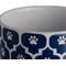 Show in main carousel: Bone Dry Paw Lattice Print Ceramic Dog & Cat Treat Canister, Nautical Blue slide 5 of 6