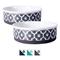 Show in main carousel: Bone Dry Paw Lattice Print Non-Skid Ceramic Dog & Cat Bowl Set, 1.5-cup, 2 count, Grey slide 1 of 10