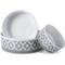 Show in main carousel: Bone Dry Paw Lattice Print Non-Skid Ceramic Dog & Cat Bowl Set, 1.5-cup, 2 count, Grey slide 6 of 10