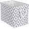 Show in main carousel: Bone Dry Paw Lattice Print Rectangle Dog Storage Bin, Grey, Medium slide 1 of 7