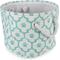 Show in main carousel: Bone Dry Paw Lattice Print Round Dog Storage Bin, Aqua, Small slide 1 of 6