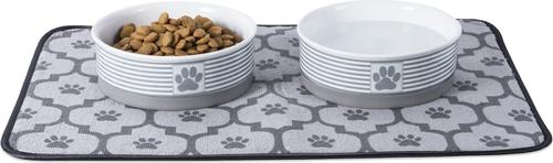 Show full view: Bone Dry Paw Patch & Stripes Non-Skid Ceramic Dog & Cat Bowl, 1.5-cup slide 8 of 11