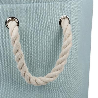 Show full view: Bone Dry Paw Print Dog & Cat Collapsible Storage Bin, Aqua, Medium slide 4 of 7