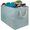 Show in main carousel: Bone Dry Paw Print Rectangle Dog Storage Bin, Aqua, Small slide 3 of 6