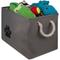 Show in main carousel: Bone Dry Paw Print Rectangle Dog Storage Bin, Grey, Medium slide 3 of 6