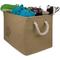 Show in main carousel: Bone Dry Paw Print Rectangle Dog Storage Bin, Taupe, Medium slide 3 of 6