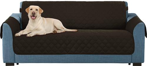 Show full view: Bone Dry Reversible Loveseat Cover, Chocolate slide 3 of 8