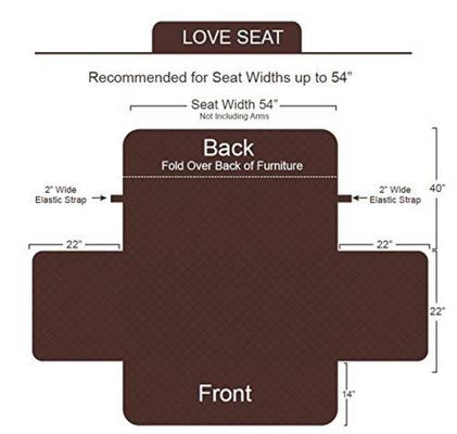Show full view: Bone Dry Reversible Loveseat Cover, Grey slide 5 of 6