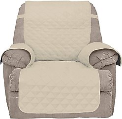 Bone Dry Reversible Recliner Cover, Beige