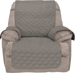 Bone Dry Reversible Recliner Cover, Grey