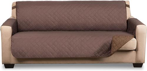 Show full view: Bone Dry Reversible Sofa Cover, Chocolate slide 6 of 7