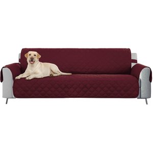 Bone Dry Reversible Sofa Cover, Cranberry