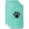 Show in main carousel: Bone Dry Small Embroidered Paw Dog & Cat Towel Set, 3 count, Aqua slide 1 of 6