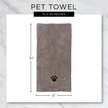 Show in main carousel: Bone Dry Small Embroidered Paw Dog & Cat Towel Set, 3 count, Aqua slide 2 of 6