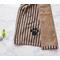 Show in main carousel: Bone Dry Striped Embroidered Paw Dog & Cat Towel, Brown slide 7 of 7
