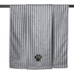 Show in main carousel: Bone Dry Striped Embroidered Paw Dog & Cat Towel, Gray slide 4 of 6