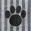 Show in main carousel: Bone Dry Striped Embroidered Paw Dog & Cat Towel, Gray slide 5 of 6