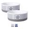 Show in main carousel: Bone Dry Striped Non-Skid Ceramic Dog & Cat Bowl Set, 1.5-cup, 2 count, Grey slide 1 of 9