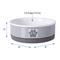 Show in main carousel: Bone Dry Striped Non-Skid Ceramic Dog & Cat Bowl Set, 1.5-cup, 2 count, Grey slide 2 of 9