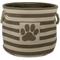 Show in main carousel: Bone Dry Striped Round Dog Storage Bin, Brown, Large slide 1 of 5