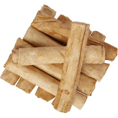 Bones & Chews Bones & Chews 5" Stuffed Rawhide Roll Dog Treats, 10 count