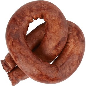 Bones & Chews 6" Beef Basted Rawhide Pretzel Dog Treat, 1 count