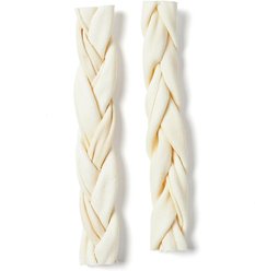 Bones & Chews 7" American Beefhide Braid Dog Treats, 4 count