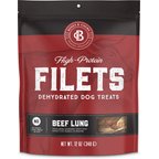 Bones & Chews All-Natural Beef Lung Filets Dehydrated Dog Treats, 12-oz bag