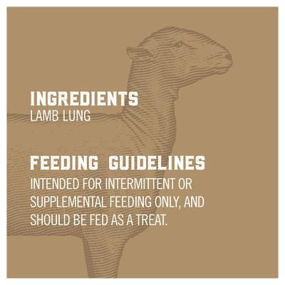 Show full view: Bones & Chews All-Natural Lamb Lung Filets Dehydrated Dog Treats, 12-oz bag slide 7 of 10