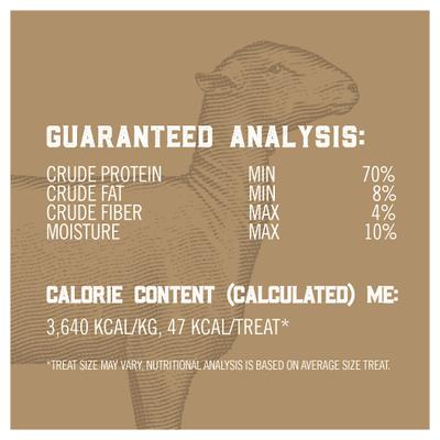 Show full view: Bones & Chews All-Natural Lamb Lung Filets Dehydrated Dog Treats, 12-oz bag slide 8 of 10