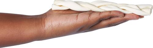 Show full view: Bones & Chews Beefhide Braid Dog Treats, 7", 2 count slide 3 of 6